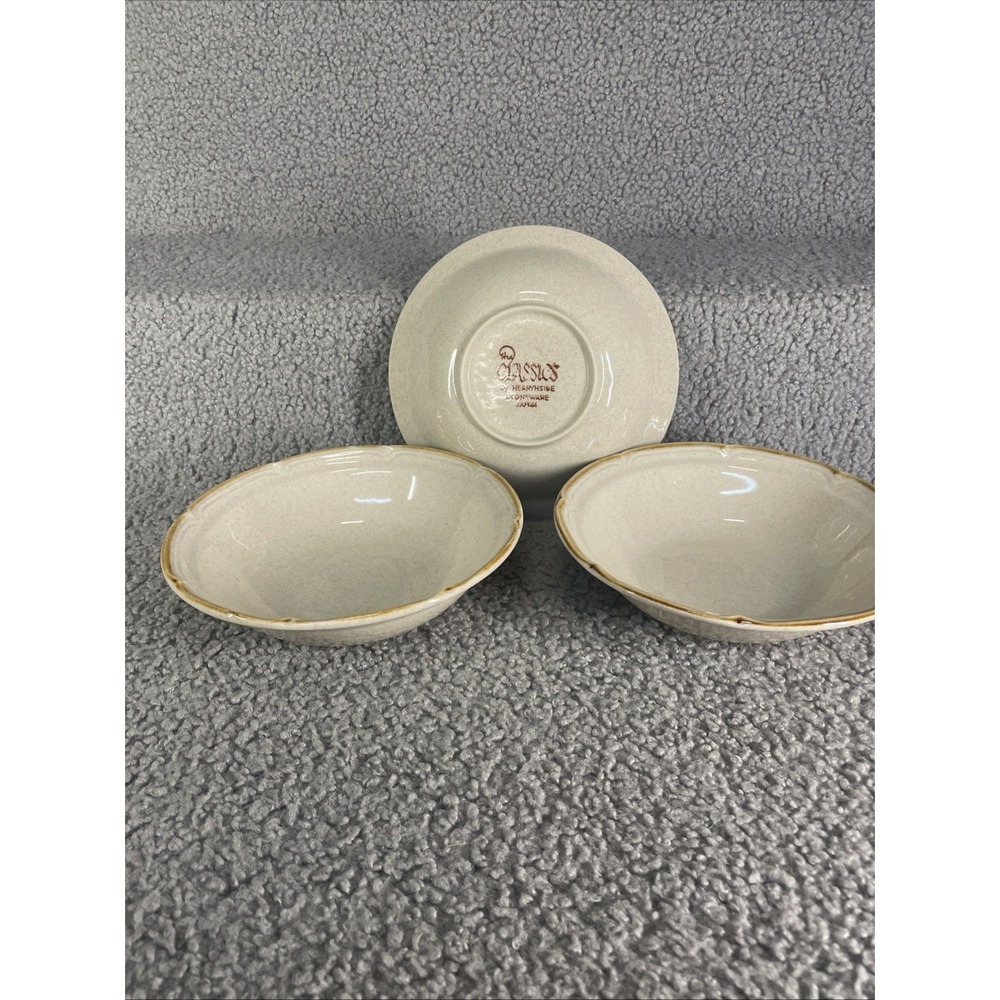 The Classics by Hearthside Stoneware Cereal Bowl Japan Set (3) 6 5/8"‎